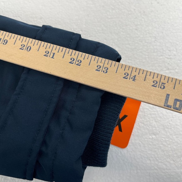 Tommy Hilfiger Parka Womens XXL Navy Blue Jacket Cozy Lined Hood Rib Storm Cuff - Picture 10 of 11